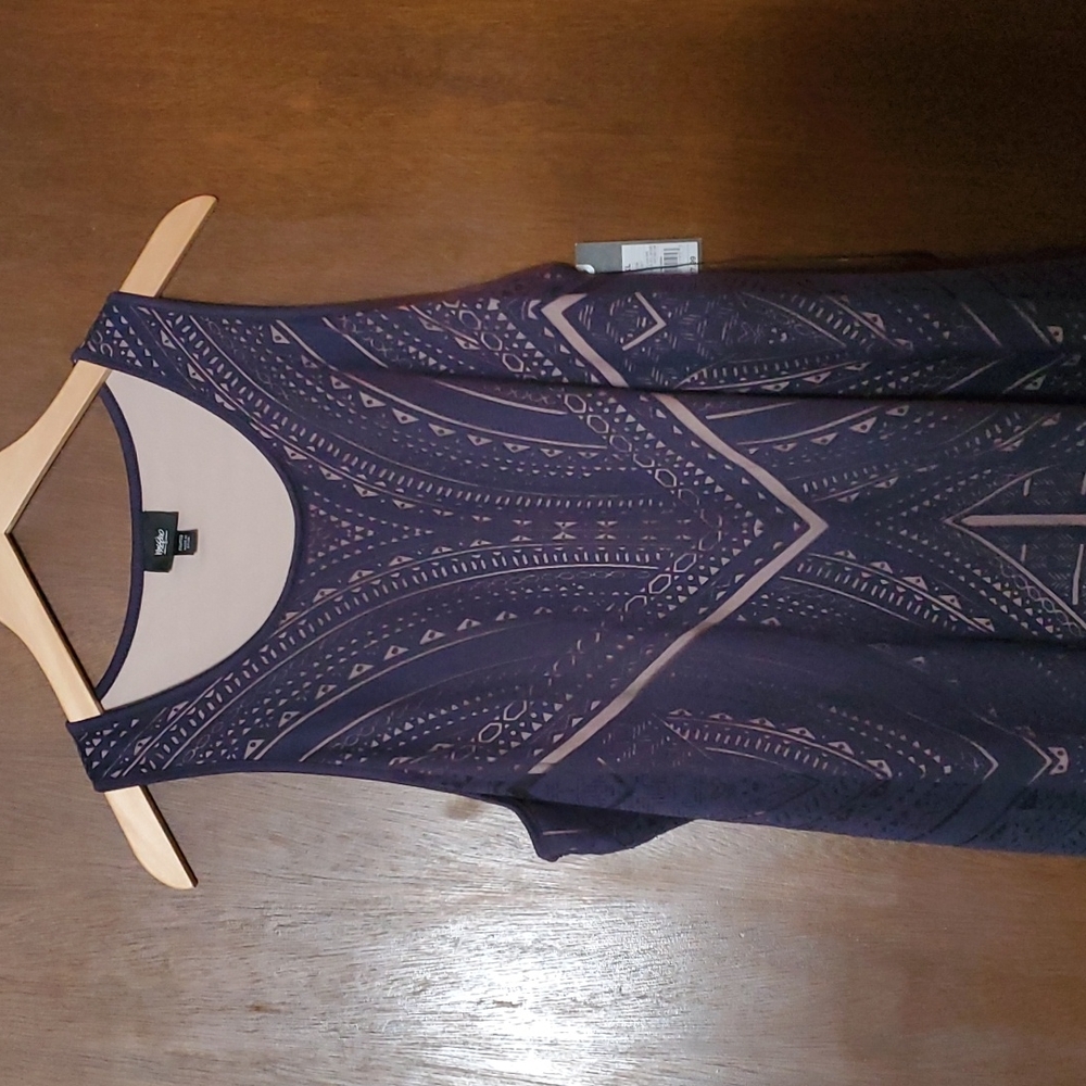 NWT Mossimo‎ XXL dress, Navy with nude lining